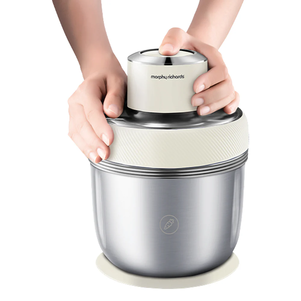 Morphy Richards Stainless Steel Electric Kitchen Cooking Chopper (White) - Image 2