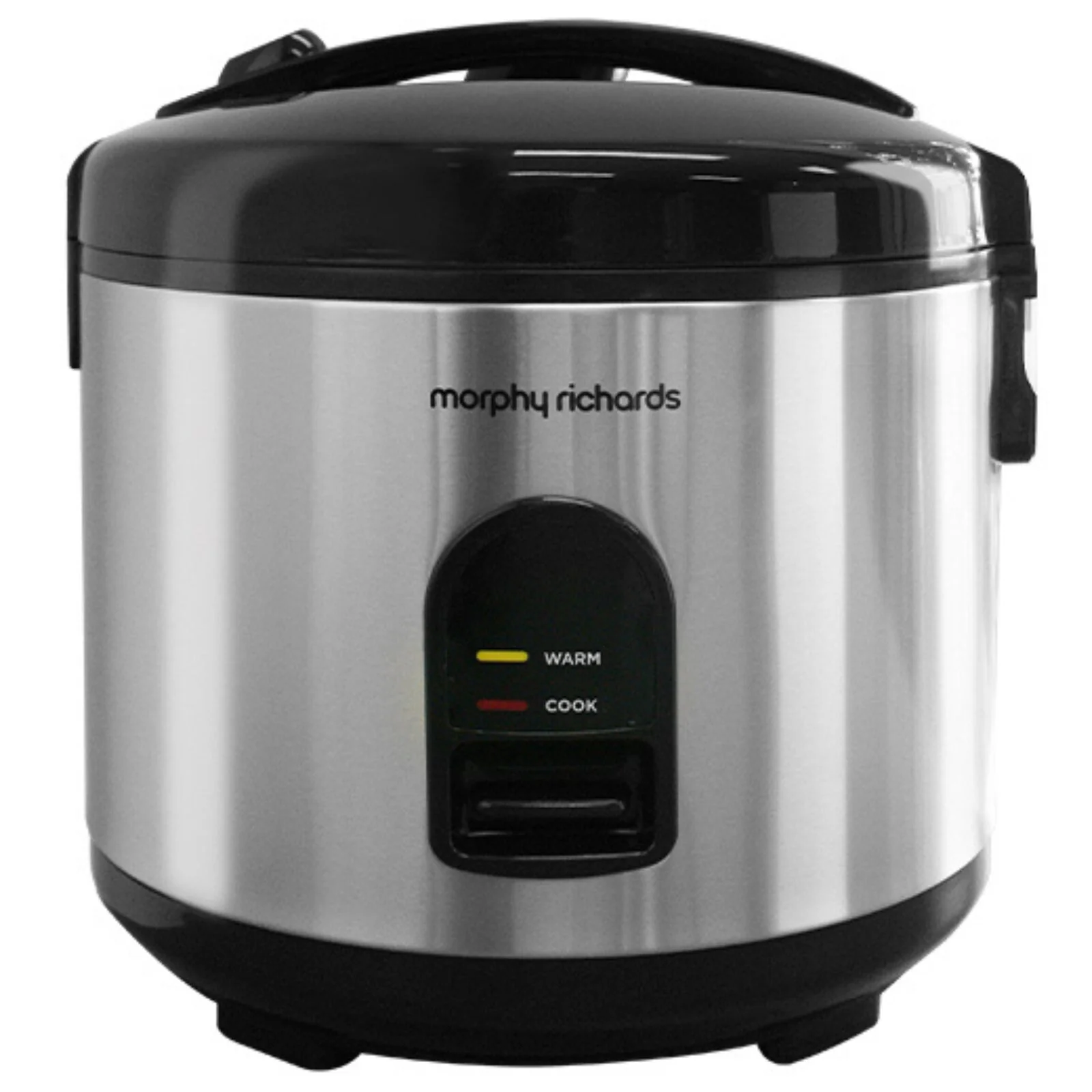 Morphy Richards Stainless Steel Rice Cooker 10-Cup - Silver/Black - Image 2