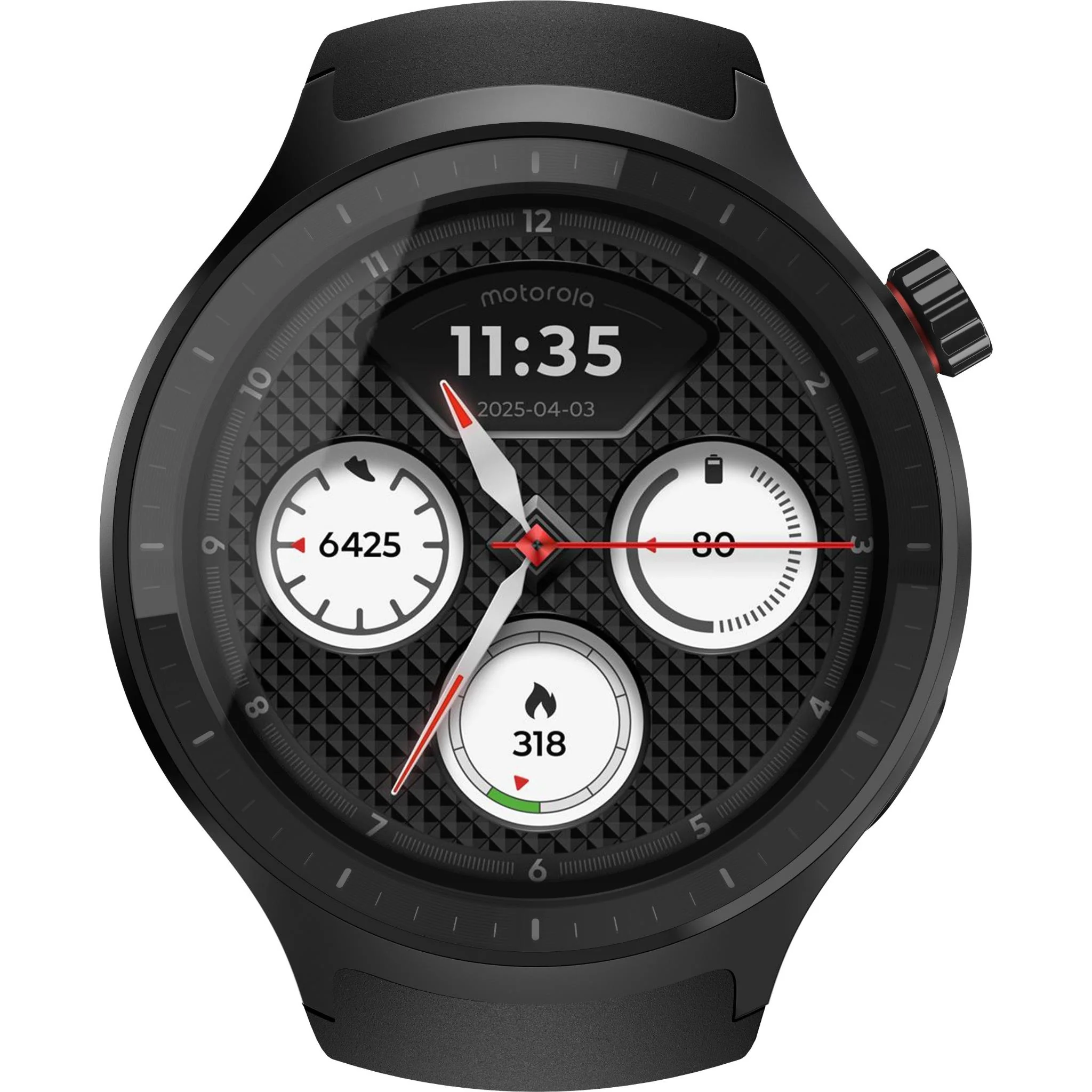 moto Smart Watch (Silicone Black) - Image 2