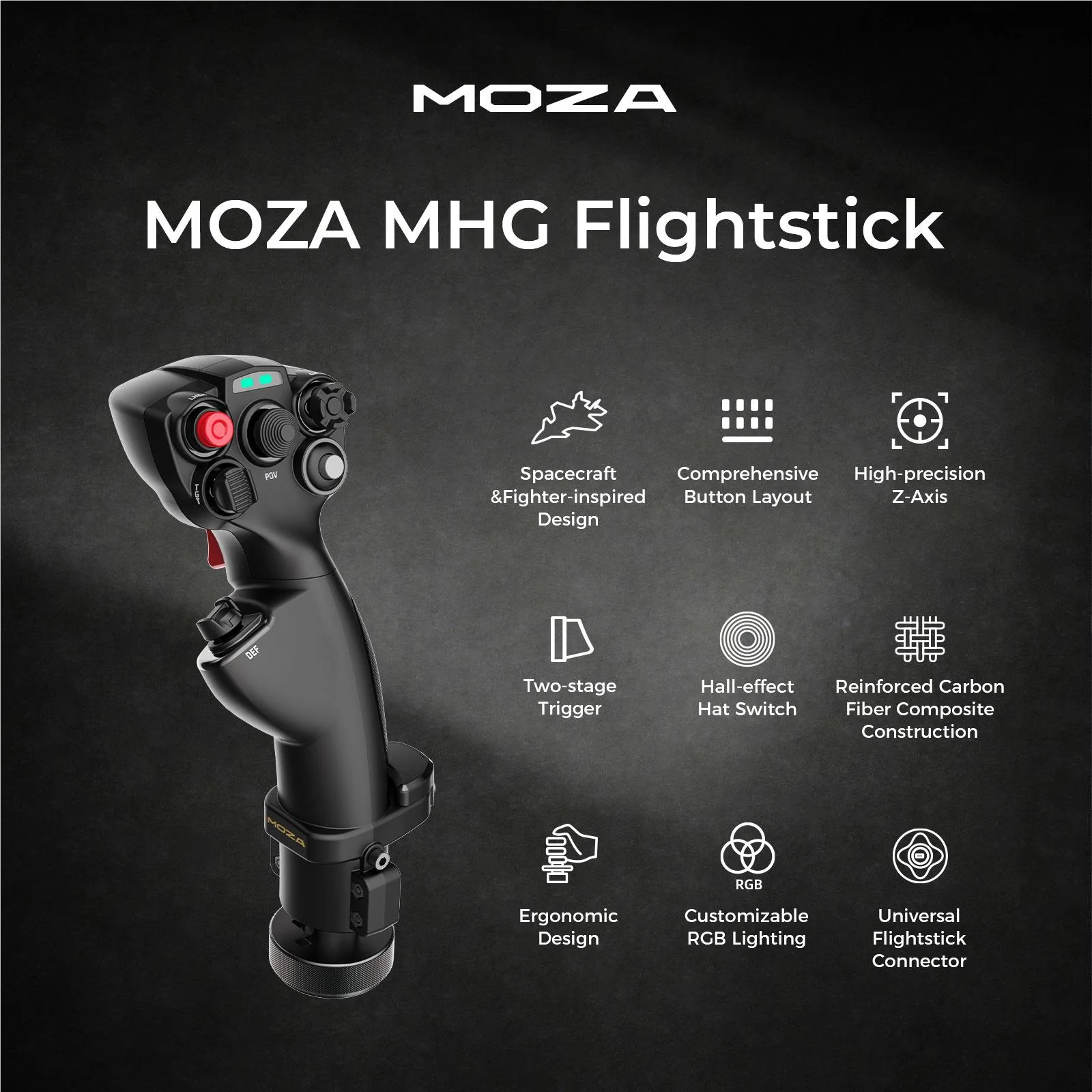 Moza MHG Flight Stick - Image 4