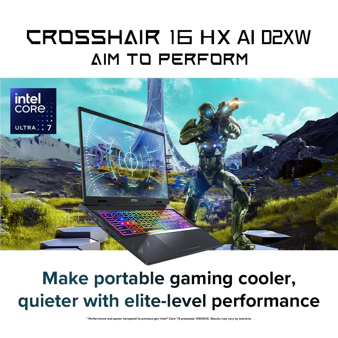 MSI Crosshair 16 HX AI 16" QHD+ 240Hz Gaming Laptop (Intel Core Ultra 9-275HX) [GeForce RTX 5060] - Image 3