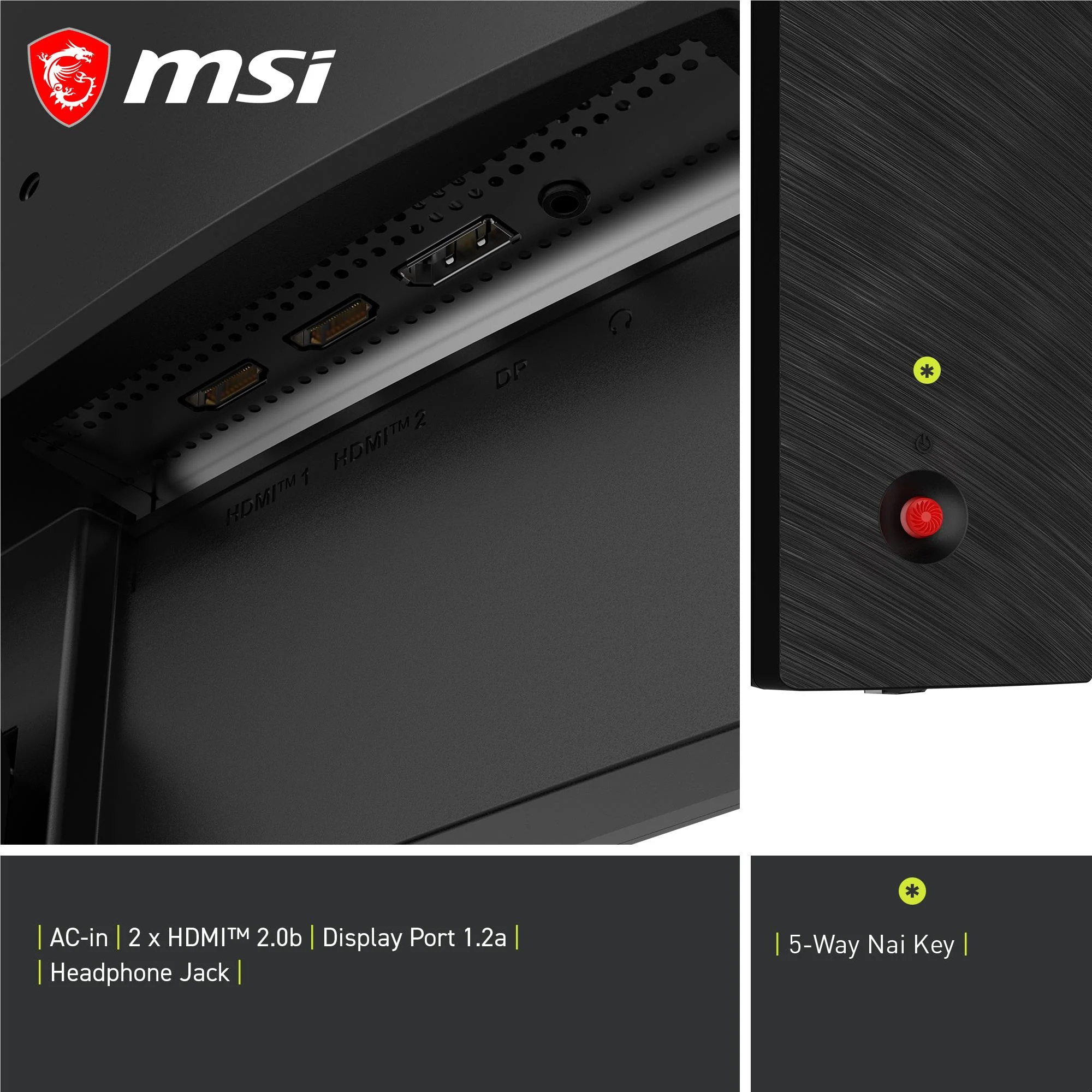 MSI MAG 245C 24" Full HD 240Hz Rapid VA Curved Gaming Monitor - Image 5