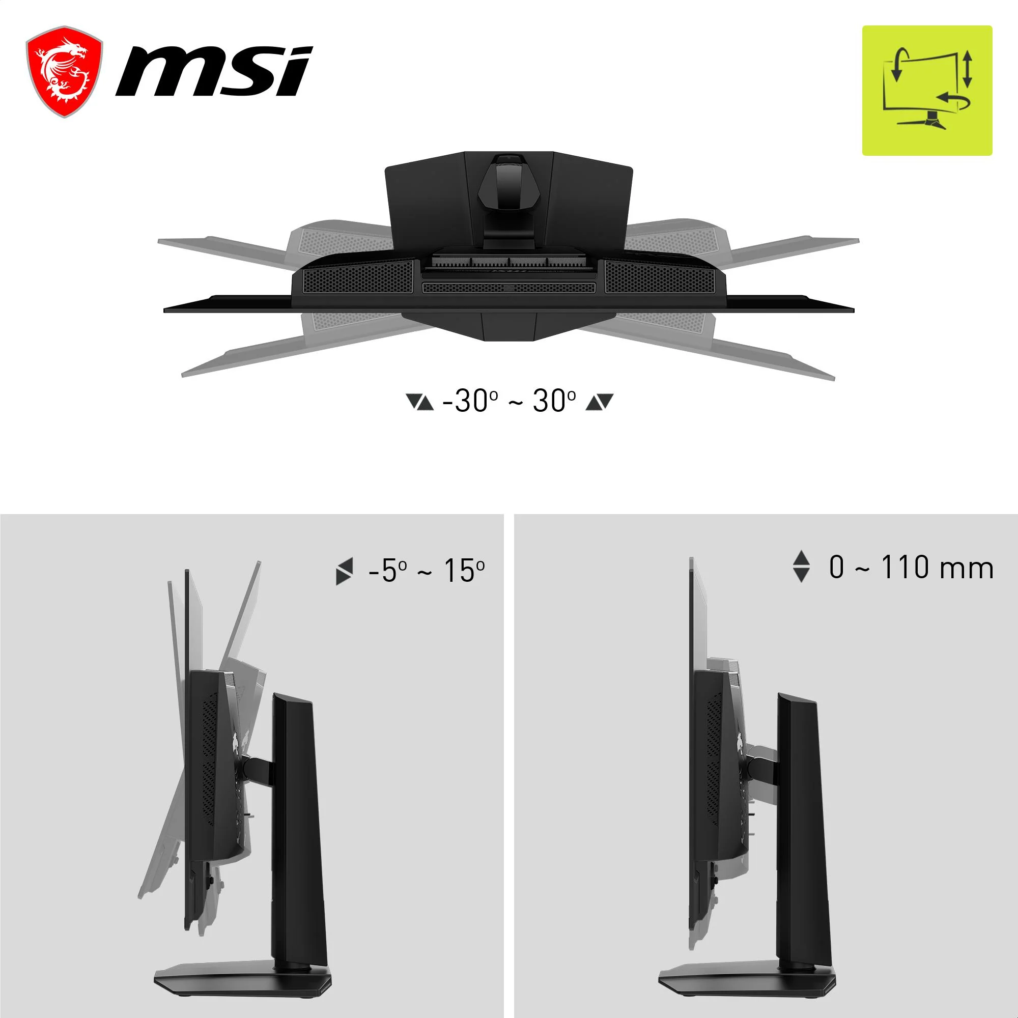 MSI MAG 321UP 32" 4K UHD 240Hz QD-OLED Gaming Monitor - Image 4