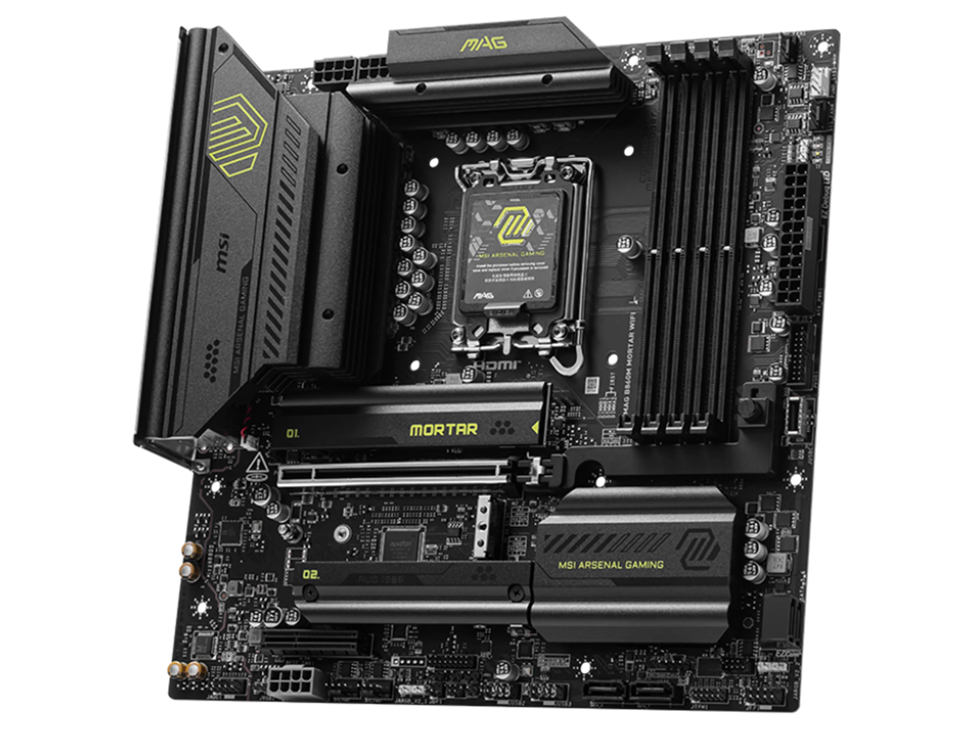 MSI MAG B860M Mortar WiFi LGA 1851 mATX Motherboard - Image 2