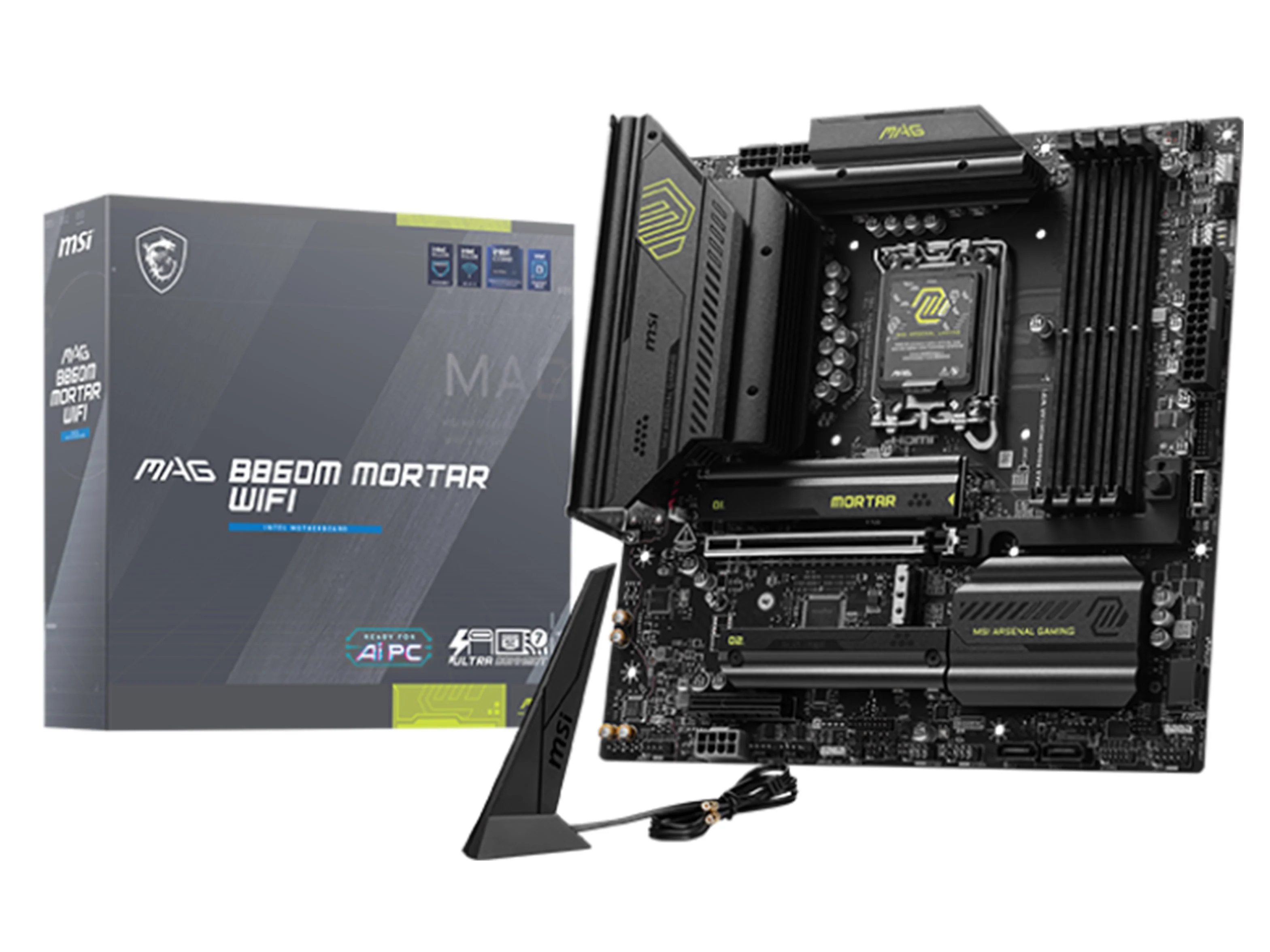 MSI MAG B860M Mortar WiFi LGA 1851 mATX Motherboard - Image 4