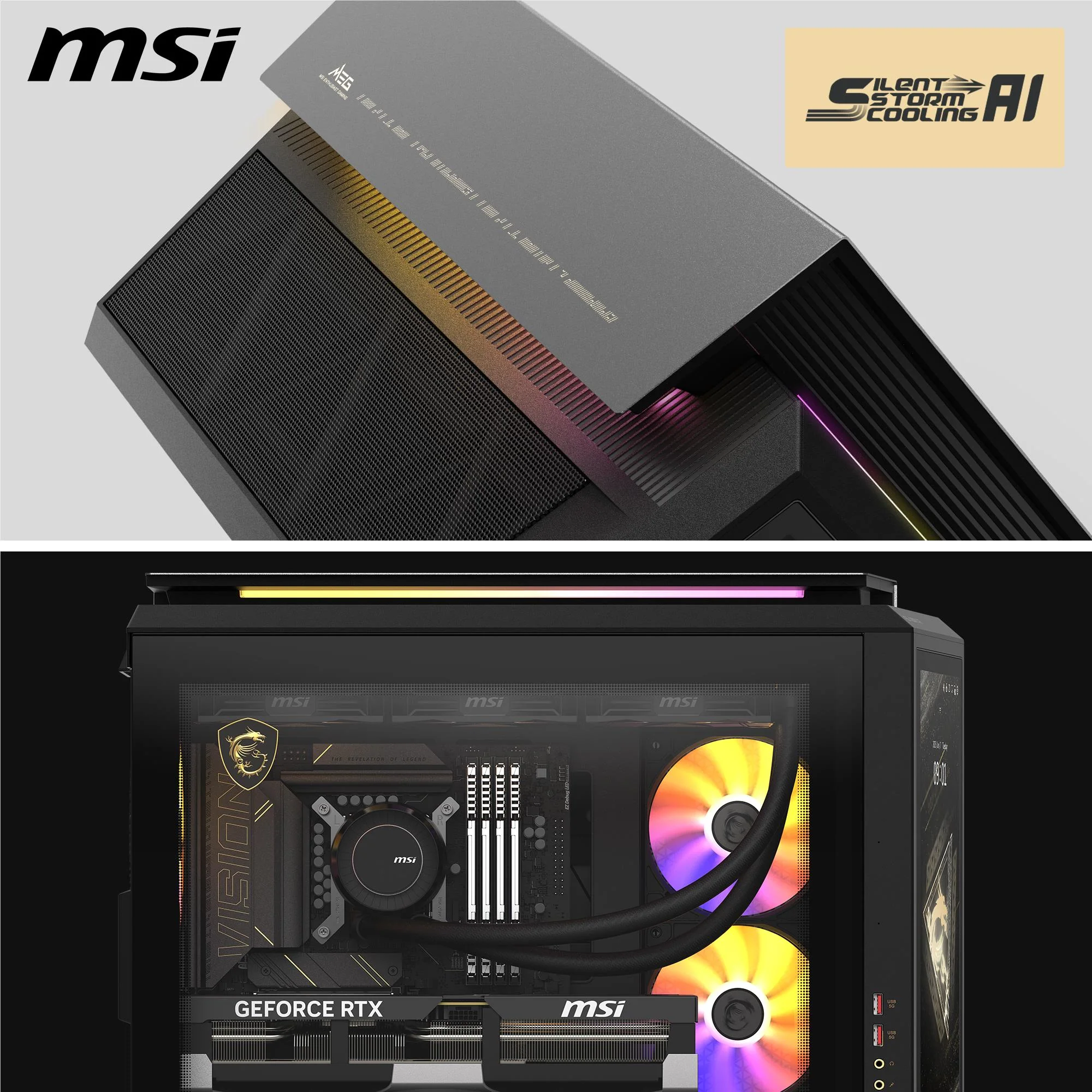 MSI MEG Vision X AI 2NVZ9-033AU Gaming Desktop (Intel Core Ultra 9-285K)[GeForce RTX 5090] - Image 3
