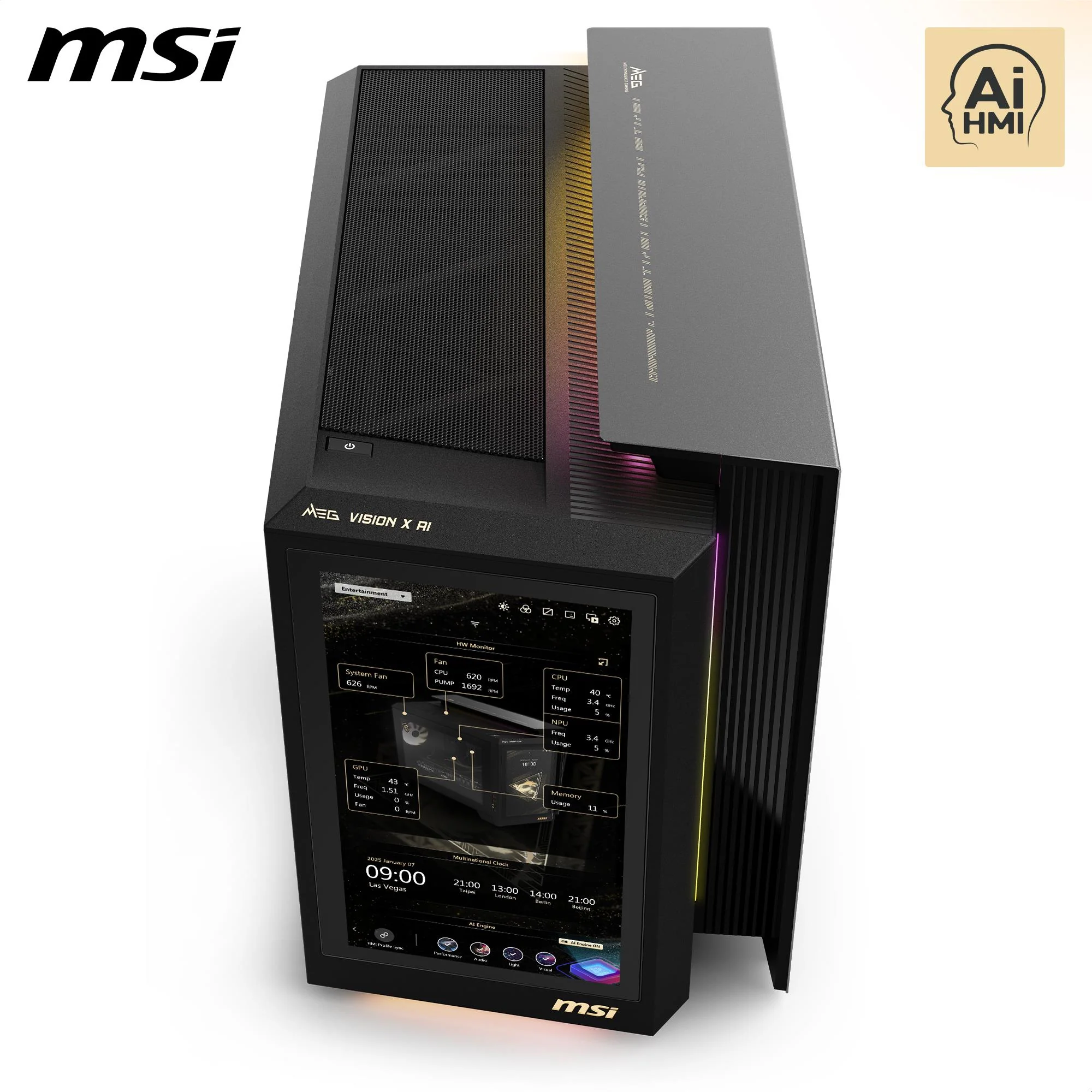 MSI MEG Vision X AI 2NVZ9-033AU Gaming Desktop (Intel Core Ultra 9-285K)[GeForce RTX 5090] - Image 4