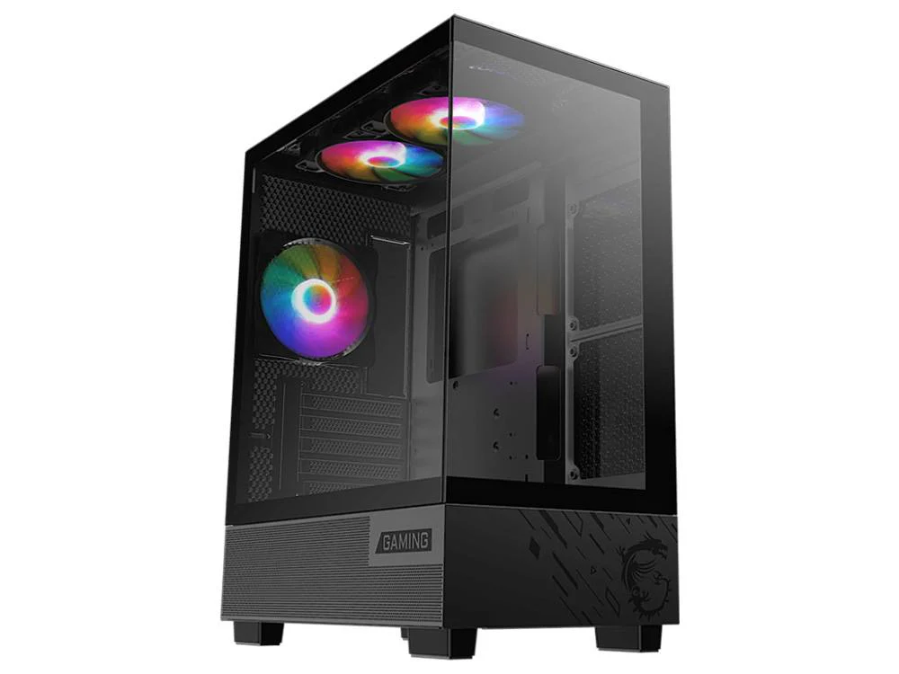 MSI PAG PANO M110A RGB Panoramic Micro-ATX Case - Black - Image 2