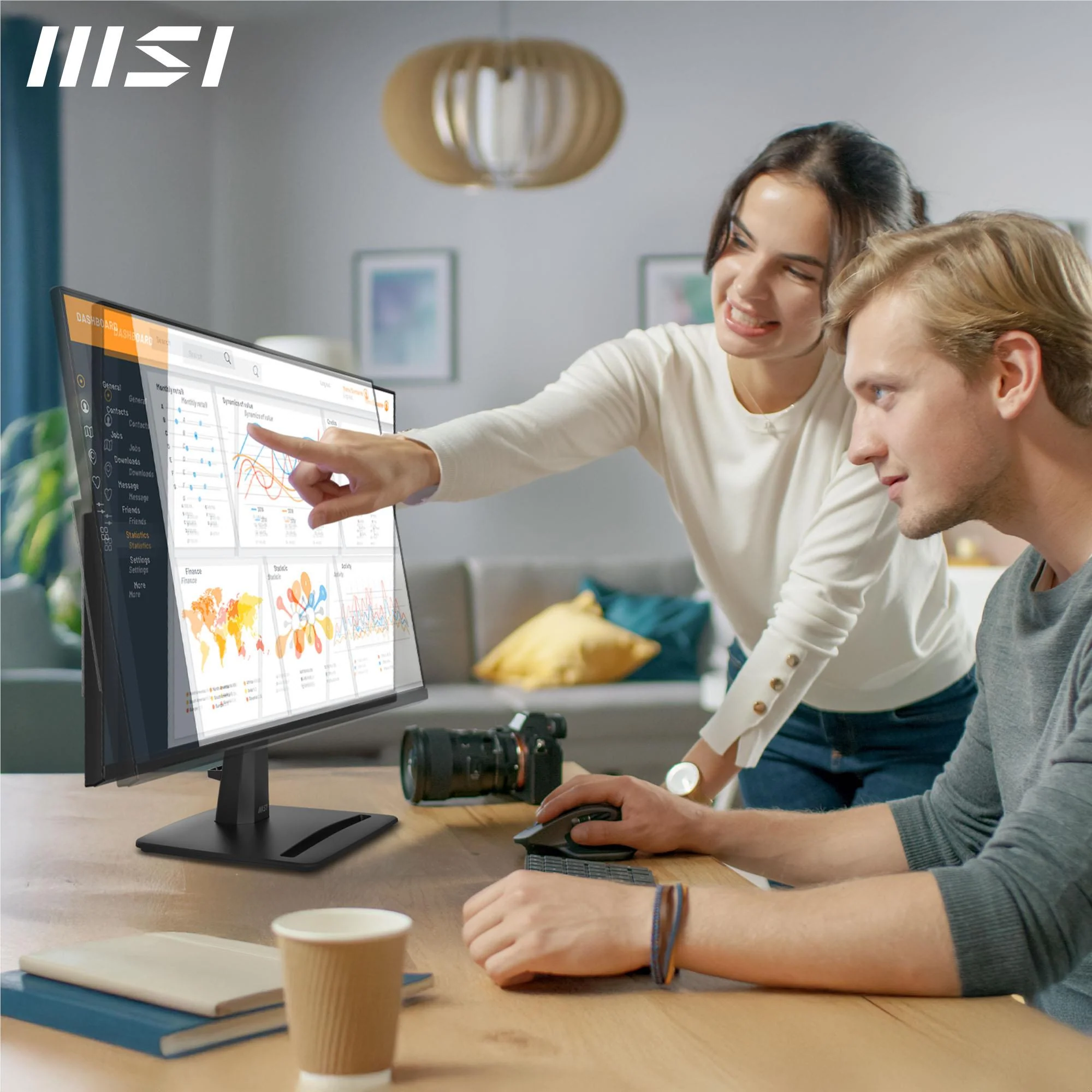 MSI Pro MP245 E14VL 23.8" FHD 144Hz Business Monitor - Image 4