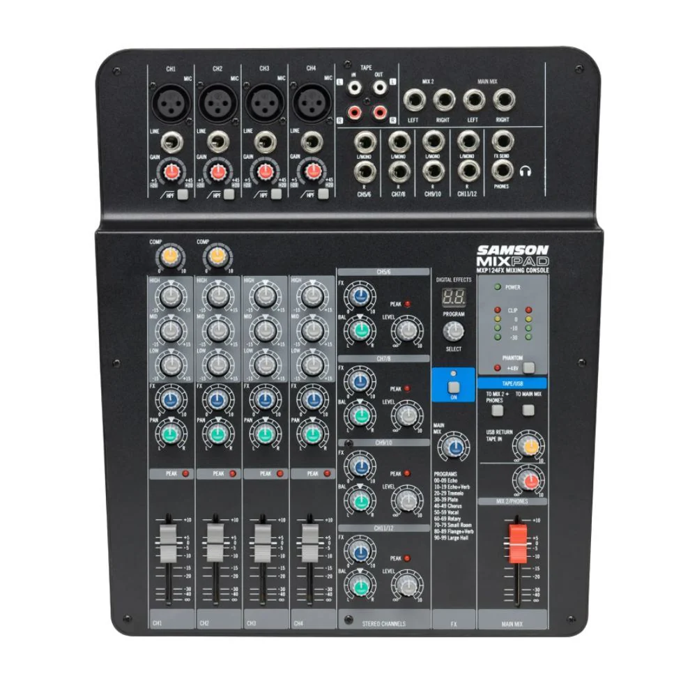 MXP124FX Compact 12 Channel USB Mixer with FX - Image 2