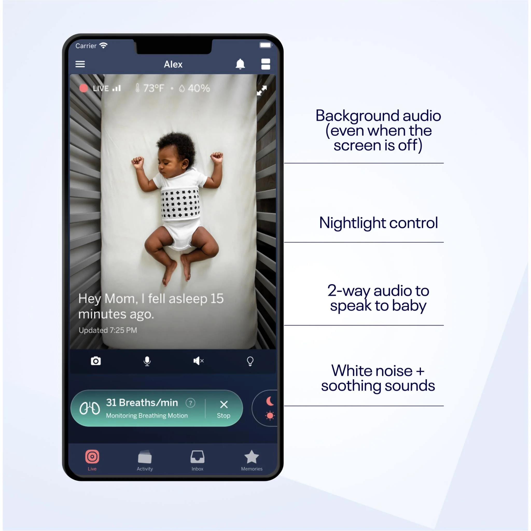 Nanit Pro Baby Monitor with Floor Stand - Image 3