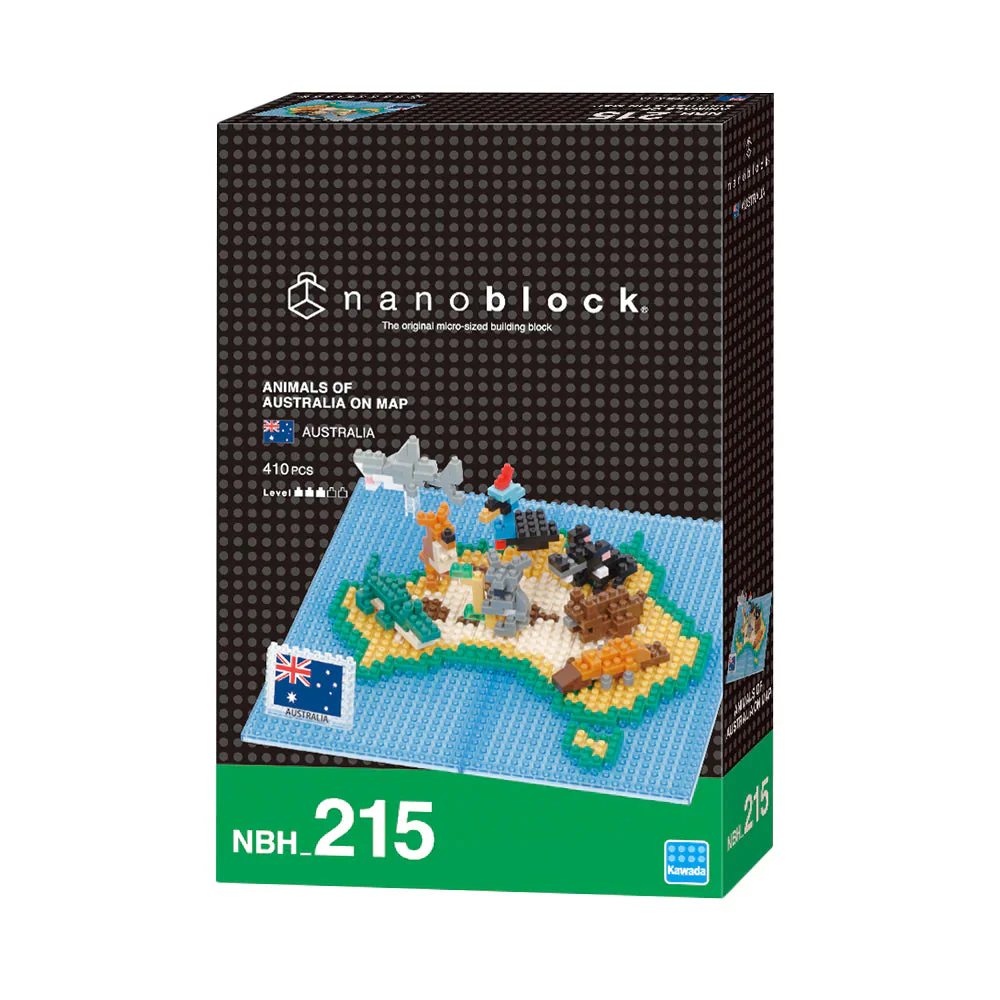 Nanoblock Animals of Australia on Map - Image 2