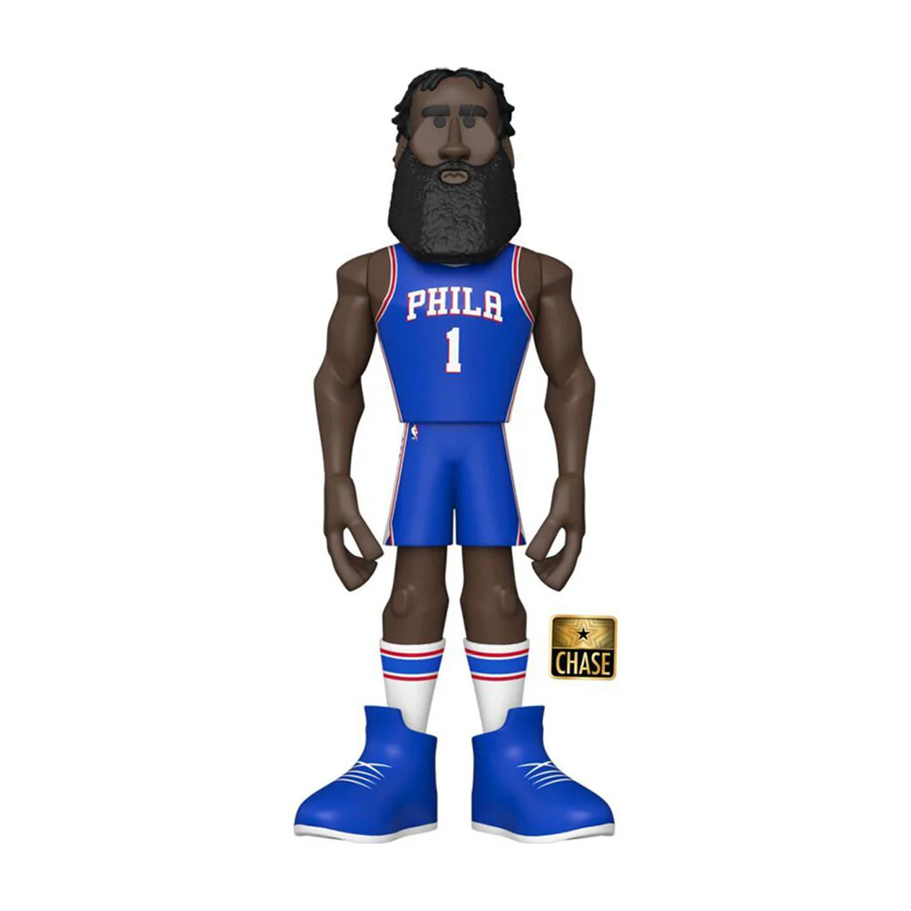 NBA Basketball James Harden 76ers Gold Premium Vinyl Action Figure Toy 12" - Image 2