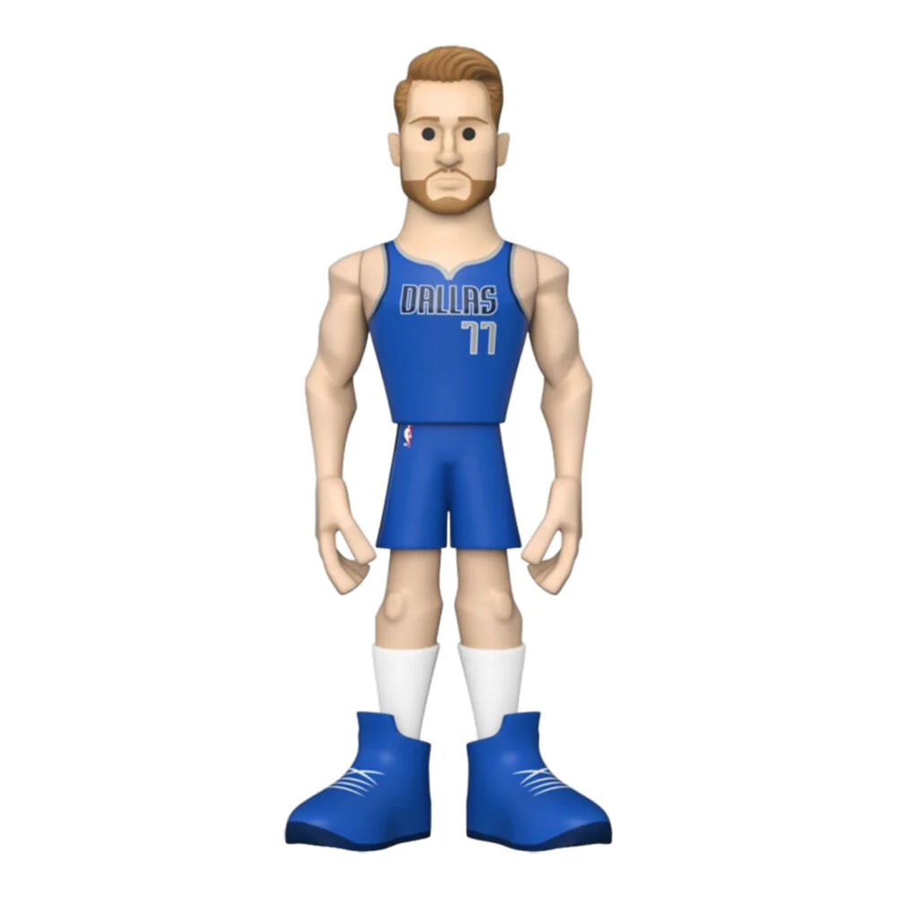 NBA Basketball Luka Doncic Dallas Mavs Gold Premium Vinyl Action Figure Toy 12"