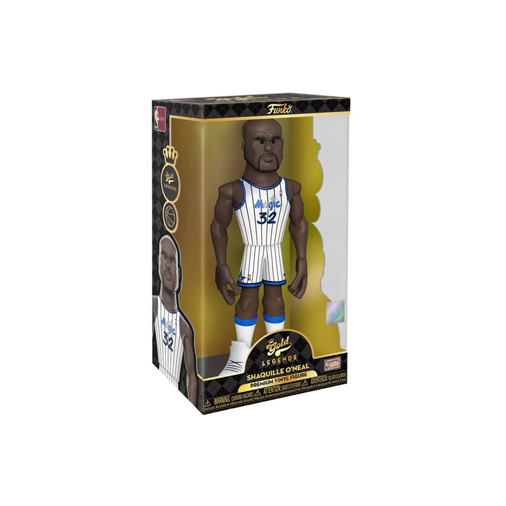 NBA Basketball Shaq ONeal Orlando Magic Gold Sport Action Figure Toy 12" - Image 3