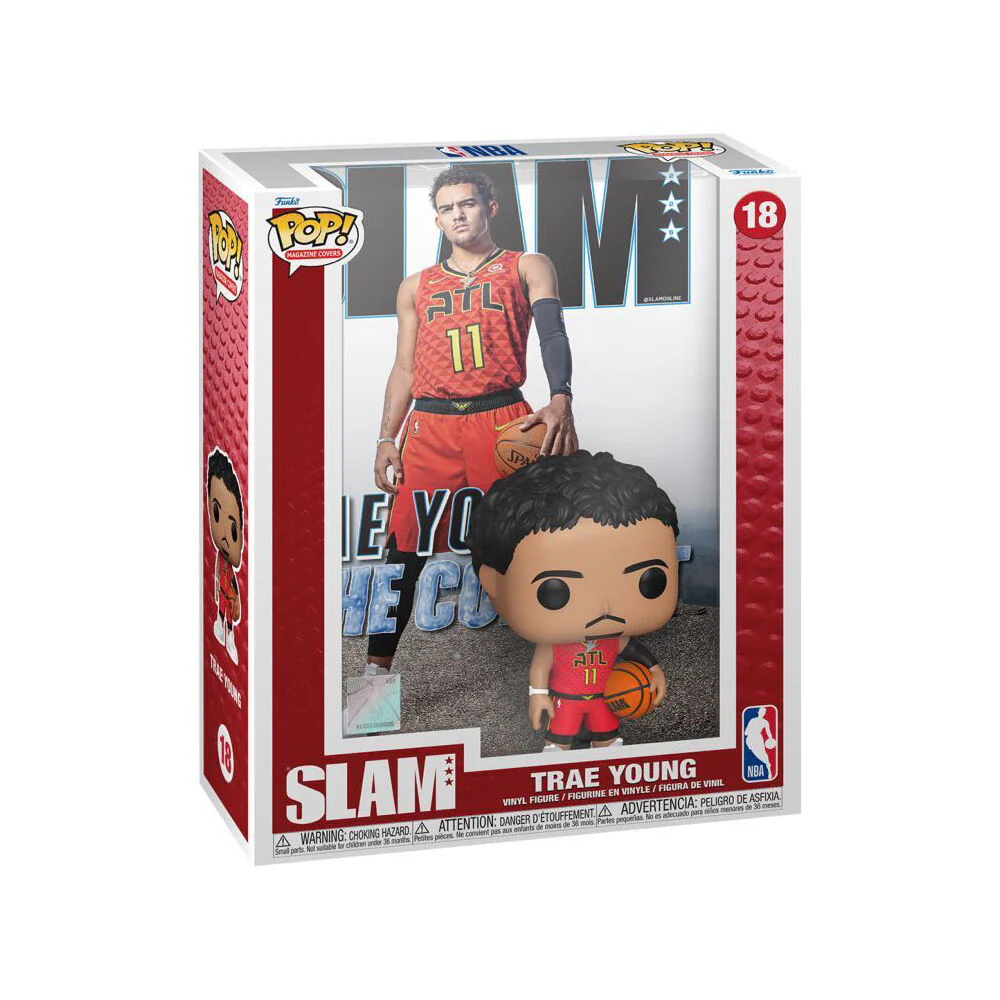 NBA Slam Trae Young Pop Cover Vinyl Action Figure Statue with Display Case - Image 2