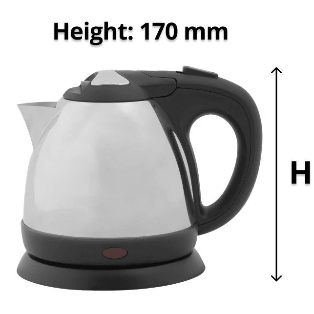 Nero Delia Stainless Steel Kettle 0.8L Compact Small - Image 4