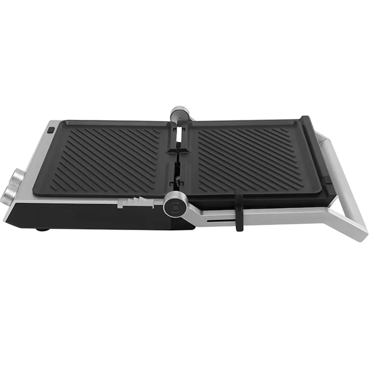 Nero Deluxe Sandwich Press Toaster Contact Grill 4 Slice Grooves with Timer - Image 3