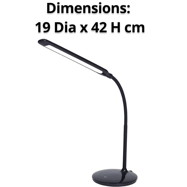 Nero Flexi Desk Lamp LED Flexible 3 Dimmer Level (Black) - Image 4