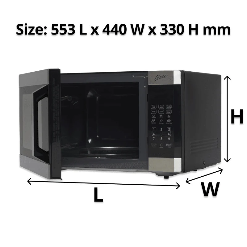 Nero Microwave 1100 Watt Stainless Steel 42L Litre Conventional - Image 5