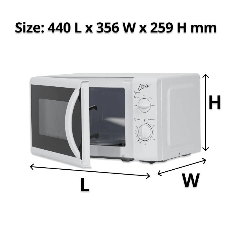 Nero Microwave 700 Watt 20 Litre (White) - Image 4