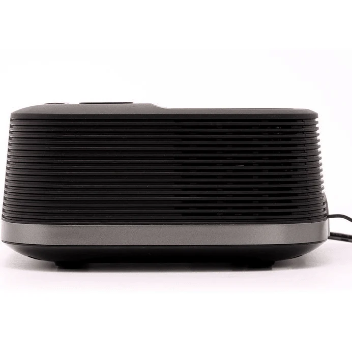 Nero Qi Wireless Charging Radio Clock Bluetooth Speaker Alarm USB-C - Image 5