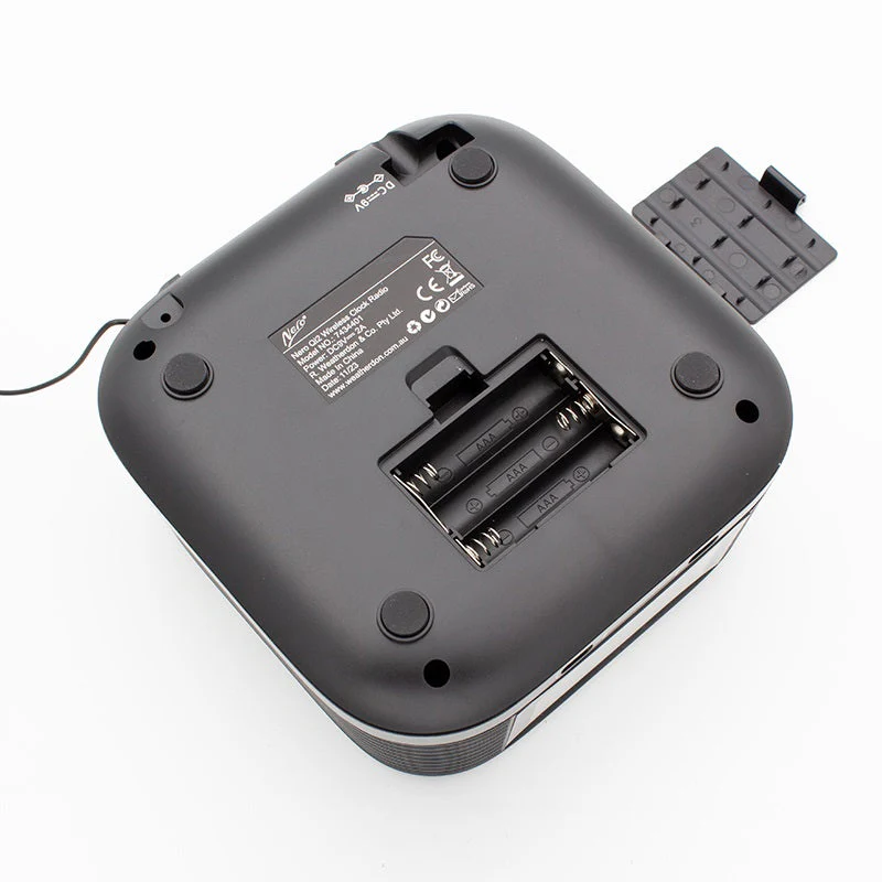 Nero Qi Wireless Charging Radio Clock Bluetooth Speaker Alarm USB-C - Image 7