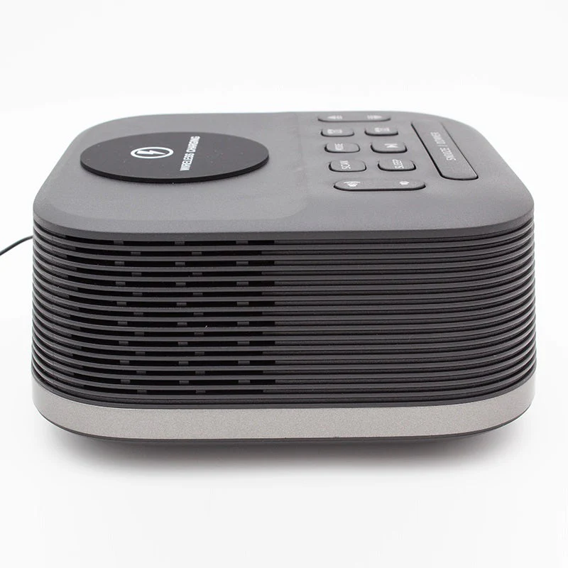 Nero Qi Wireless Charging Radio Clock Bluetooth Speaker Alarm USB-C - Image 8