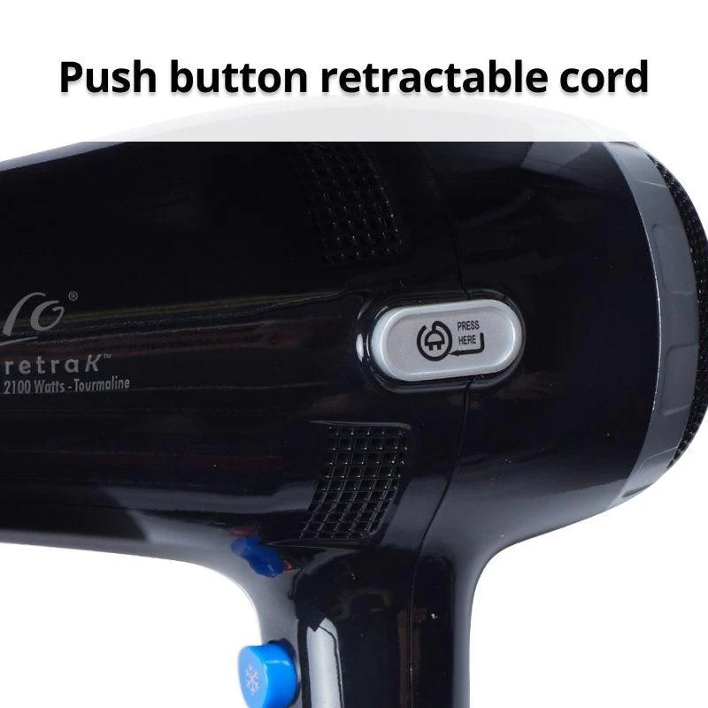 Nero Retrak Hairdryer Retractable Power Cord 2100W Tourmaline - Image 4