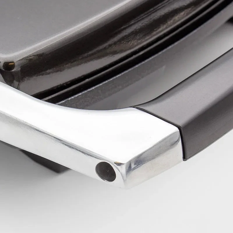 Nero Sandwich Press 4 Slice Non-Stick Toaster Stainless Steel Black - Image 3