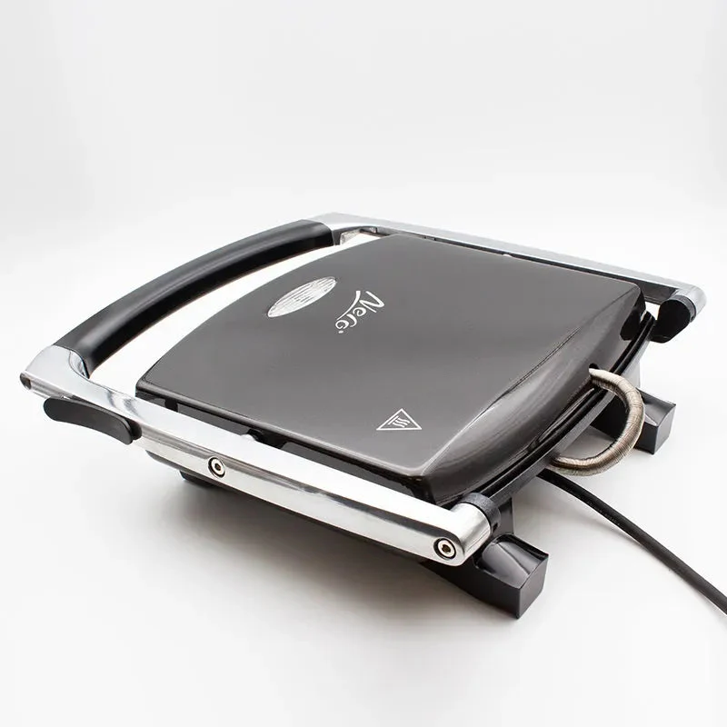 Nero Sandwich Press 4 Slice Non-Stick Toaster Stainless Steel Black - Image 6