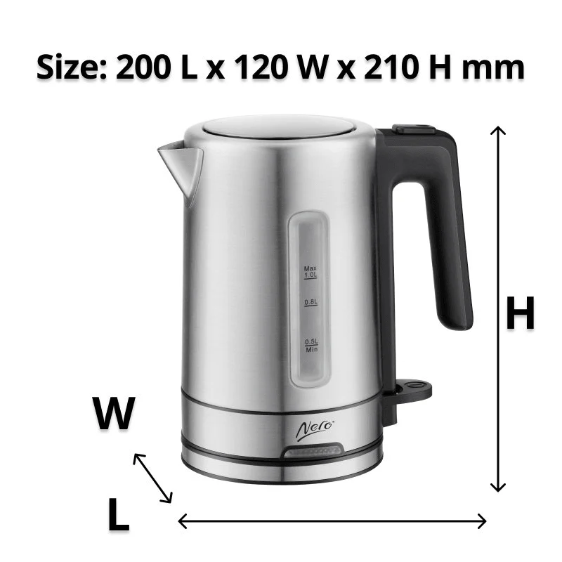 Nero Select Brushed Stainless Steel Kettle 1L - Image 3