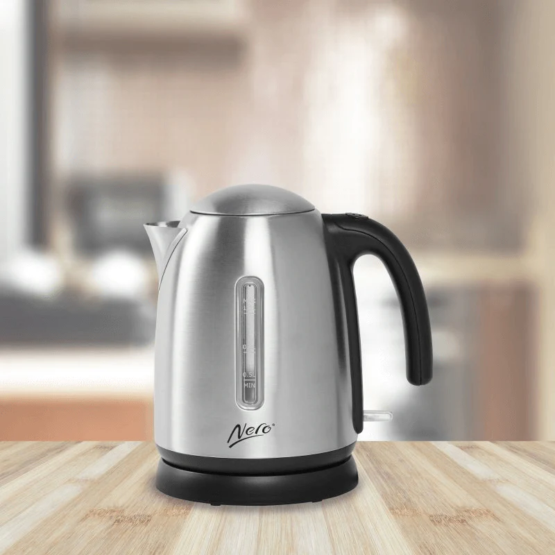 Nero Studio Stainless Steel Brushed Kettle Premium 1.2L 2200W - Image 2