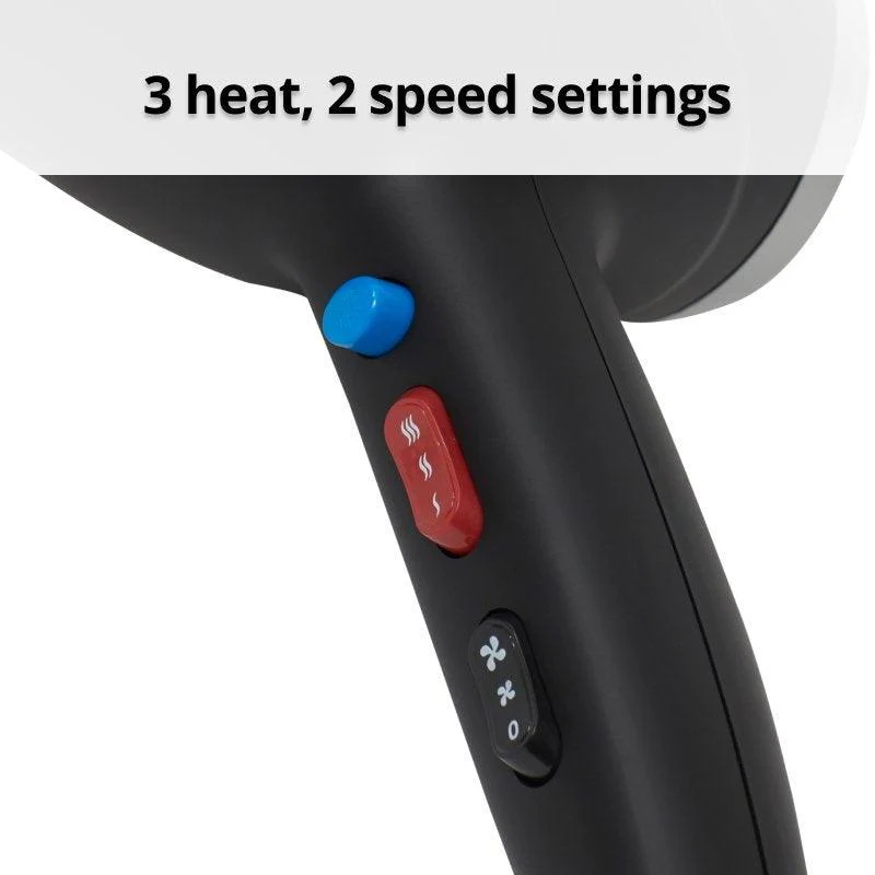 Nero Wave 2200 Hairdryer 2200W Black Hair Dryer - Image 2