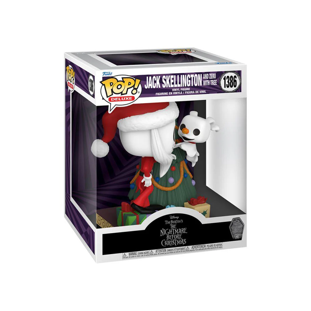 Nightmare Before Christmas 30th Anniv Jack & Zero with Tree Pop! Deluxe Toy - Image 2