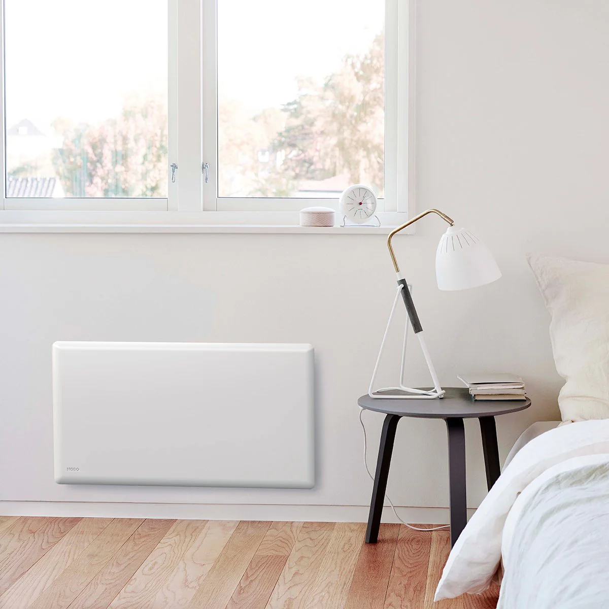 Nobo 1000W NTL4S10-FS40 Electric Panel Heater Thermostat & Castors - Image 5