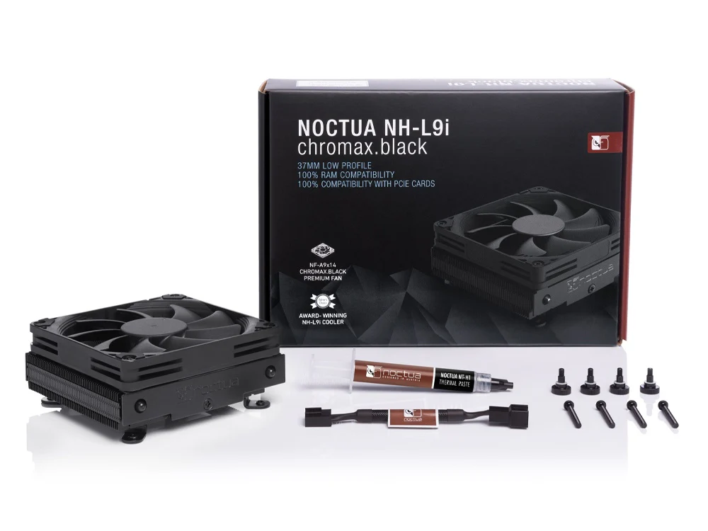 Noctua NH-L9i Chromax Low Profile CPU Cooler (Black) - Image 3