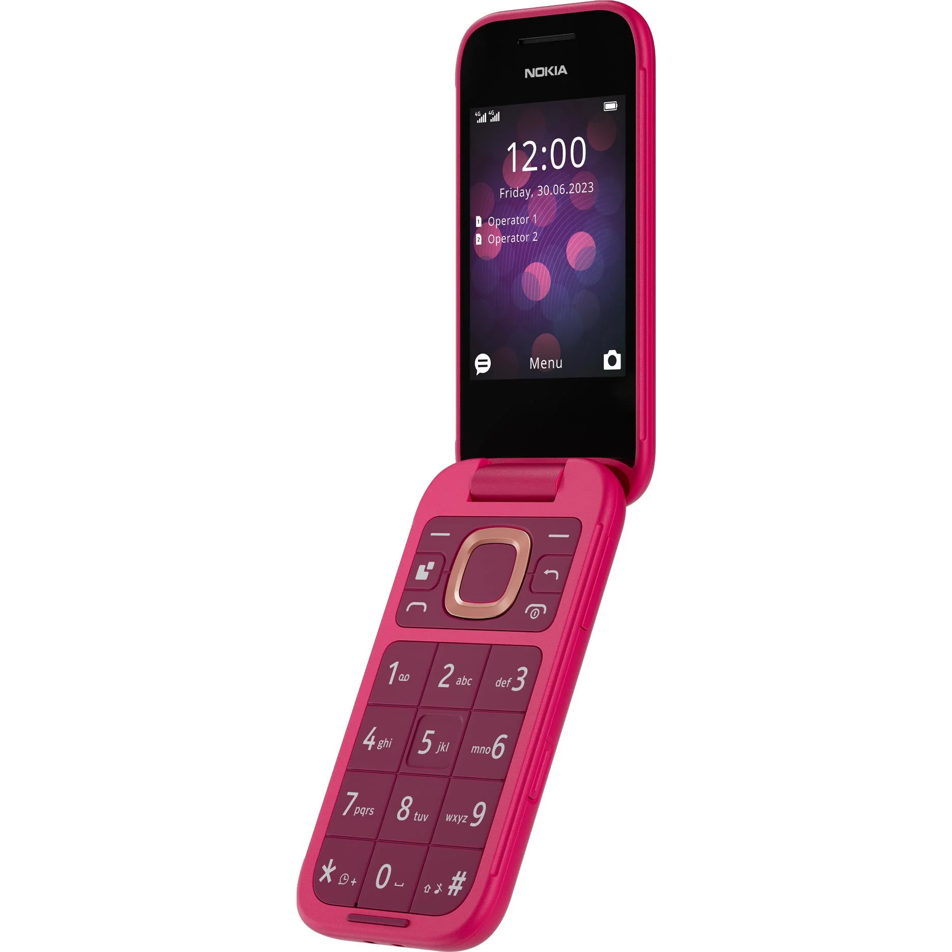 Nokia 2660 Flip 4G 128MB (Pop Pink) - Image 3