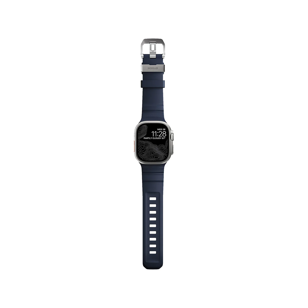 NOMAD Rocky Point Band for Apple Watch [44-46mm/ULT] (Atlantic Blue) - Image 4