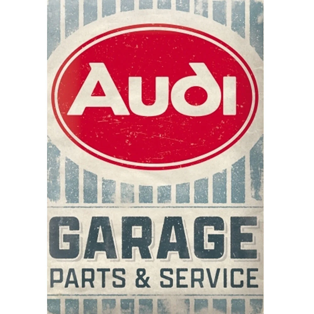 Nostalgic-Art 15x20cm Small Metal Sign Plaque Audi Garage - Image 3