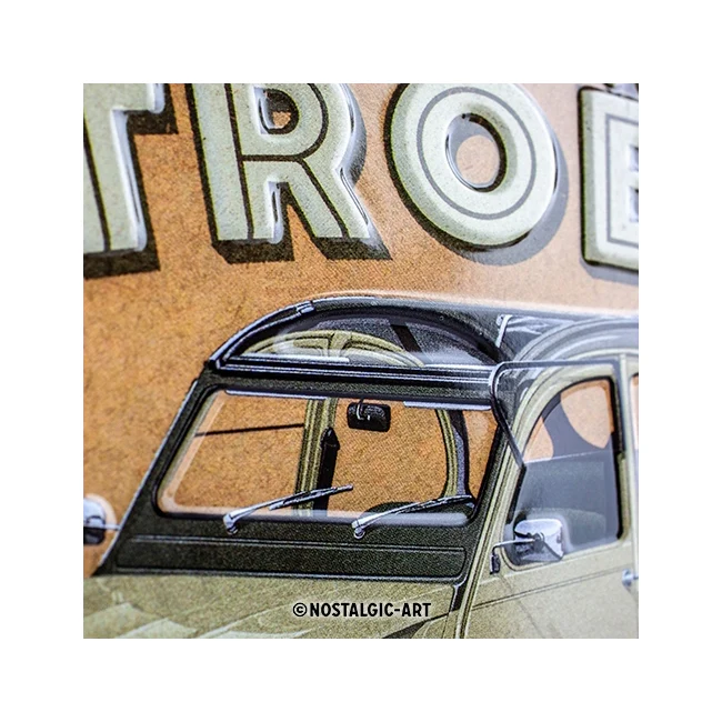 Nostalgic-Art 15x20cm Small Wall Hanging Metal Sign Plaque Citroen 2CV - Image 3