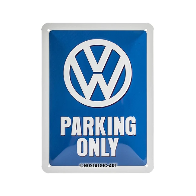 Nostalgic-Art 15x20cm Small Wall Hanging Metal Sign Plaque Vw Parking Only - Image 2