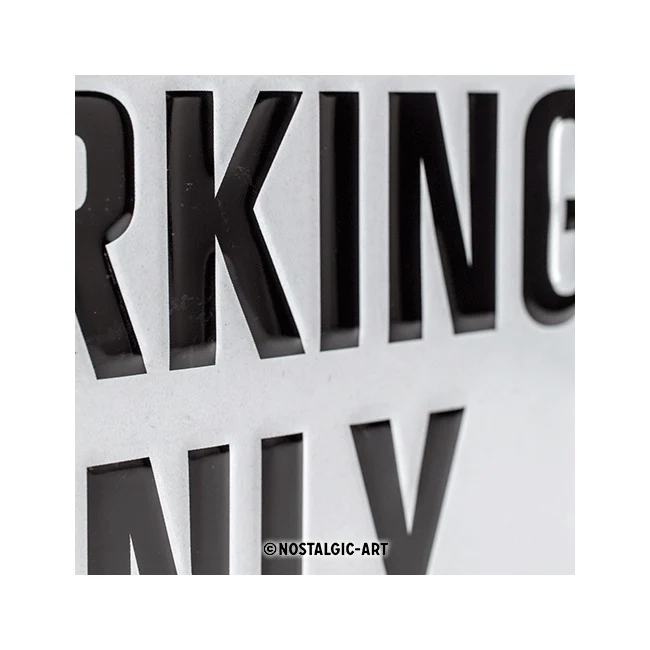Nostalgic-Art 20x30cm Medium Metal Wall Hanging Sign Plaque BMW Parking Only - Image 2