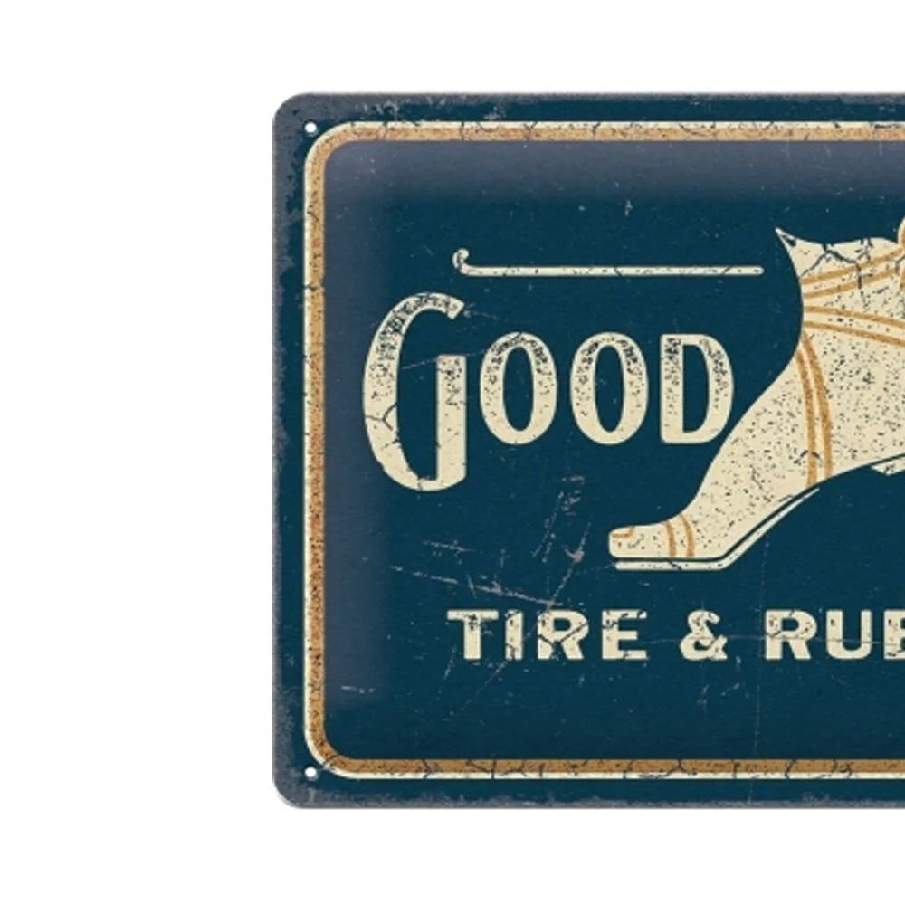 Nostalgic-Art 20x30cm Medium Sign Plaque Goodyear Wing Foot Long - Image 2