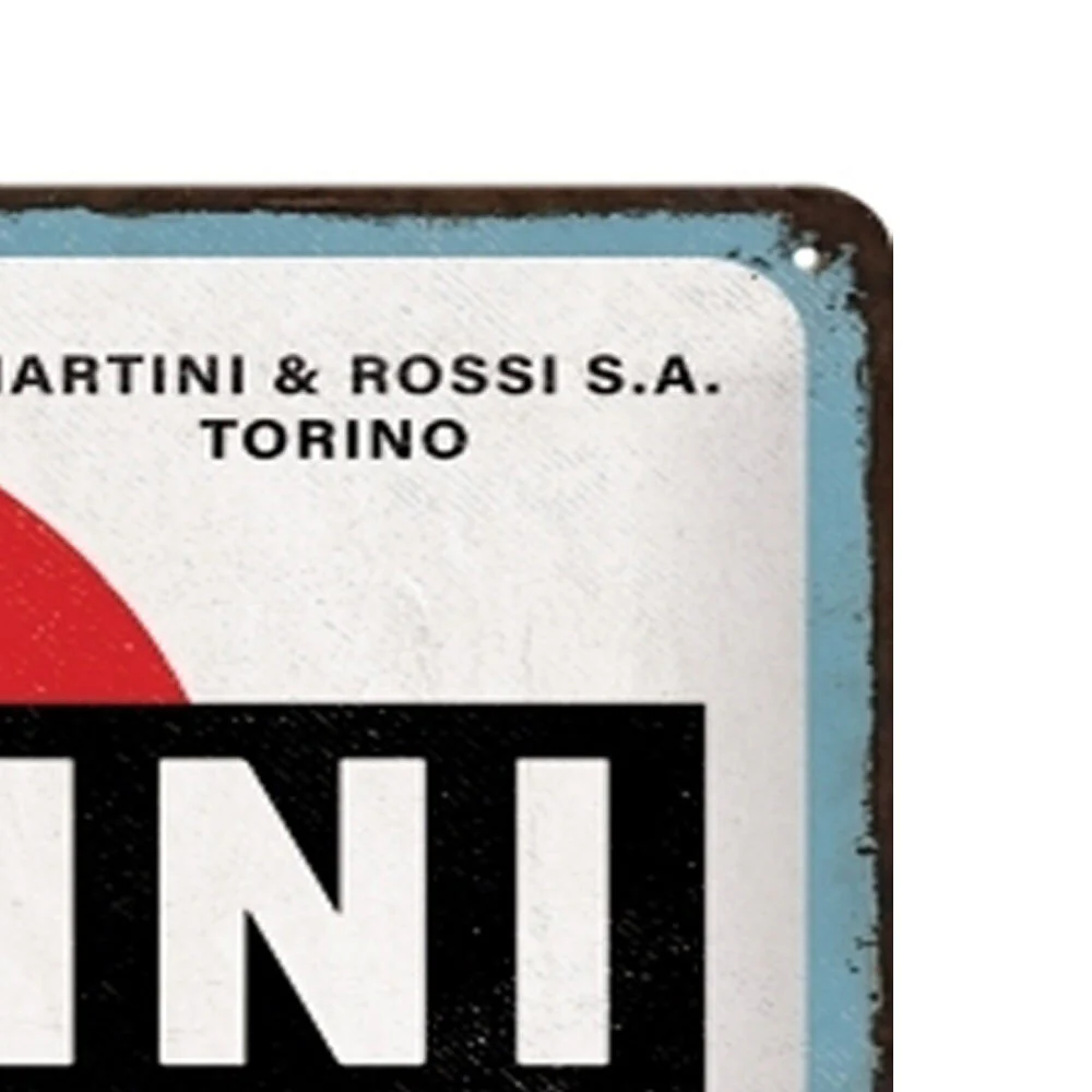 Nostalgic-Art 20x30cm Medium Sign Plaque Martini Logo White - Image 2