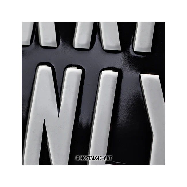 Nostalgic-Art 20x30cm Metal Wall Hanging Sign Plaque Mercedes-Benz Parking Only - Image 3
