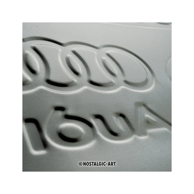 Nostalgic-Art Audi Logo Evolution 30x40cm Large Metal Tin Sign Plaque - Image 5