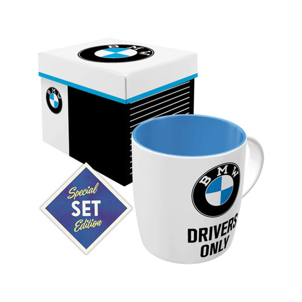 Nostalgic-Art Ceramic Coffee Mug BMW Drivers Only Design 330ml Gift Box Set - Image 5