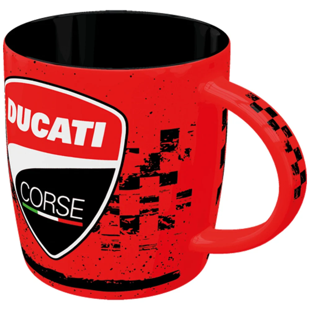 Nostalgic-Art Ceramic Drinking Mug Ducati Corse Racing Logo 9x9x9cm - Image 2