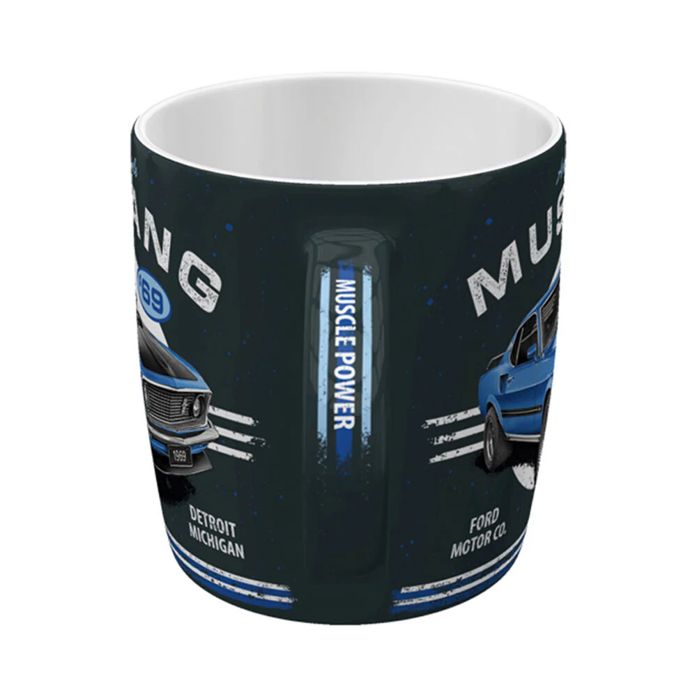 Nostalgic-Art Ceramic Mug Ford Mustang 1969 Mach 1 Retro Design 330ml Blue - Image 3